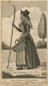 Vieille Nanny de Lambeth, la remarquable marchande d