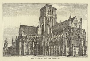 Ancienne cathédrale de St Paul, vue du sud-est