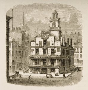 Ancien State House, Boston, vers 1870, de 
