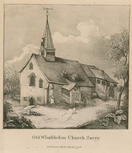 Ancienne église de Wimbledon dans le Surrey - English School