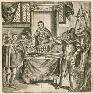 Oliver Cromwell dissolvant le Parlement croupion