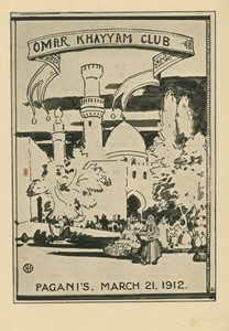 Dîner du Club Omar Khayyam, 21 mars 1912, au restaurant Paganis