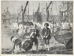 Sur la Tamise à marée basse