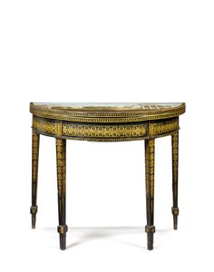 Une des deux tables à thé de George III, possiblement irlandaise, vers 1780