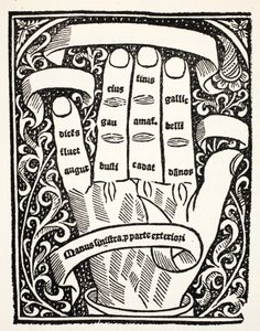Une des mains du compotus de la Partie II - English School