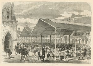 Ouverture du marché aux poissons de Columbia à Bethnal Green - English School
