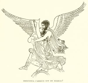 Orithye enlevée par Borée