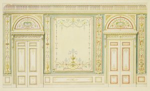 Portes ornées et décoration murale, dans le style de Robert Adam