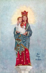 Notre-Dame de Buckfast (lithographie couleur) - English School