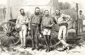 Partie du télégraphe terrestre, vers 1872, de 