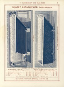 Page du Compendium des architectes, géomètres et ingénieurs 1892 - English School