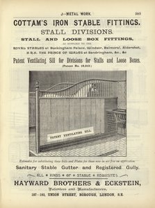 Page du Compendium des architectes, géomètres et ingénieurs 1892 - English School