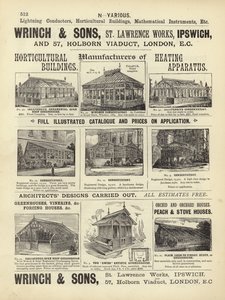 Page du Compendium des architectes, géomètres et ingénieurs 1892 - English School