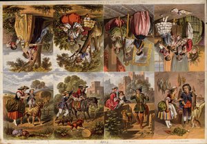 Page de découpes imprimées victoriennes