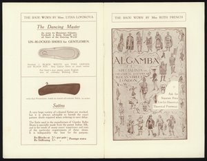 Pages du catalogue des célèbres chaussures de ballet de Milan de Gamba