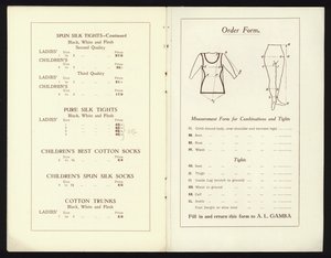Pages du catalogue des célèbres chaussures de ballet de Milan de Gamba - English School
