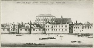 Palais de Whitehall depuis la Tamise, Westminster, Londres, Royaume-Uni