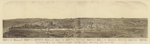 Panorama de Jérusalem depuis le mont des Oliviers - English School
