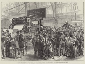 Exposition de Paris, la machine rotative Ingram pour l