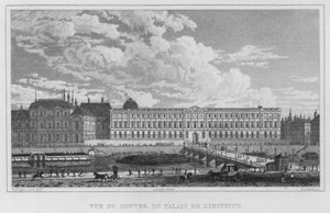 Paris, vue du Louvre, du Palais de l