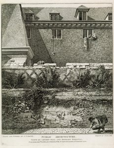 Partie du mur de Londres et hôpital de Bethléem - English School
