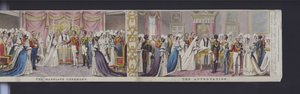 Partie du panorama du mariage de la reine Victoria, vers 1840
