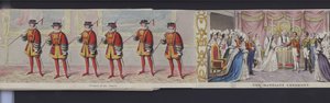 Partie du panorama du mariage de la reine Victoria, c.1840 - English School