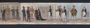 Partie du panorama du mariage de la reine Victoria, vers 1840
