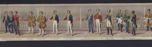 Partie du panorama du mariage de la reine Victoria, c. 1840