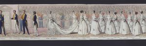 Partie du panorama du mariage de la reine Victoria, vers 1840