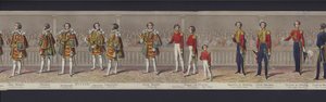 Partie du panorama du mariage de la reine Victoria, vers 1840