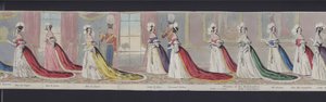 Partie du panorama du mariage de la reine Victoria, vers 1840 - English School