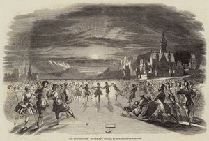 "Pas de Patineurs," dans le nouveau ballet, au théâtre de Sa Majesté - English School
