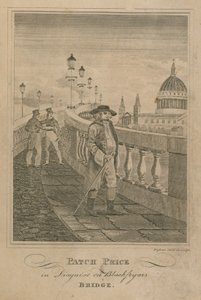 Patch Price déguisé sur le pont de Blackfryars - English School