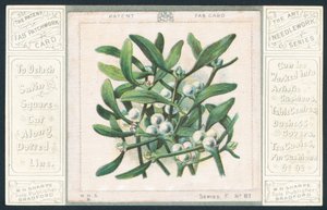 Gui en patchwork, Carte de Noël