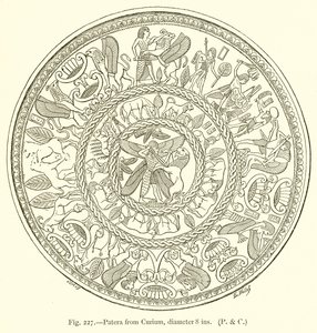 Patera de Curium, diamètre 8 pouces - English School