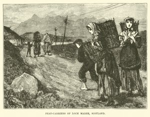 Porteurs de tourbe de Loch Maree, Écosse