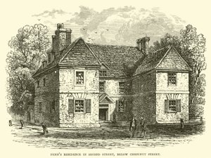 Résidence de Penn dans la rue Second, en dessous de Chestnut Street - English School
