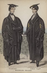 Pensionnaire, Fellow Commoner, Magdalen College - English School
