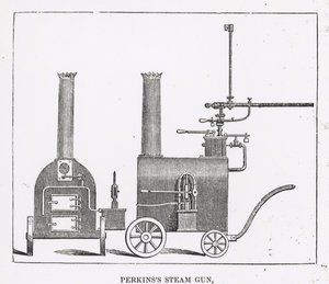 Le canon à vapeur de Perkins - English School