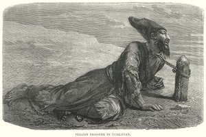 Prisonnier persan au Turkistan (gravure)