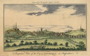 Vue Perspective de la Ville de Lichfield - English School