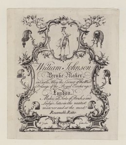 Perruquier, William Johnson, carte de visite