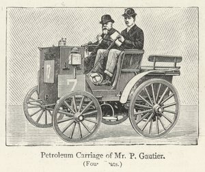 Voiture à pétrole de M. P Gautier