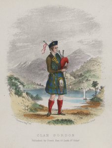 Joueur de cornemuse du Clan Gordon, Écosse
