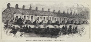 Habitations des mineurs dans le Nord (gravure)