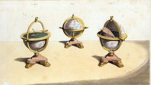 Pitts Cabinett Globe Writing Table, pl. 14 de Ackermanns Repository of Arts, publié le 1er février 1810 - English School