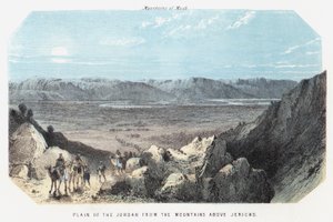 Plaine du Jourdain depuis les montagnes au-dessus de Jéricho