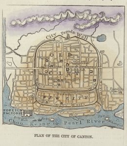 Plan de la ville de Canton
