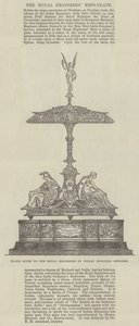 Assiette offerte aux Royal Engineers par les officiers ingénieurs indiens (gravure) - English School